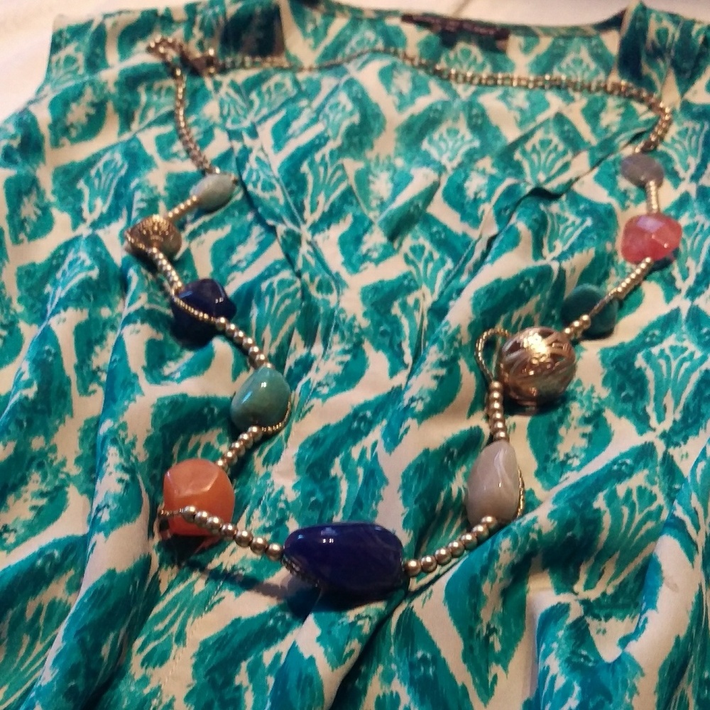 Violet & Claire Turquoise Button Down Top